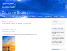 Tablet Screenshot of catherinebalance.com